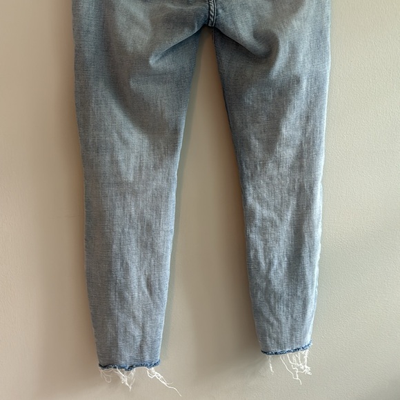 Pistola denim cropped ankle frayed hem in light wash - Picture 8 of 10
